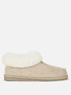 Mujer Primark Zapatillas De Estar En Casa|Zapatillas De Estar En Casa|Pantuflas Estilo Mocasín Con Forro De Pelo Sintético