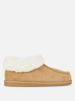 Mujer Primark Zapatillas De Estar En Casa|Pantuflas Estilo Mocasín Con Forro De Pelo Sintético