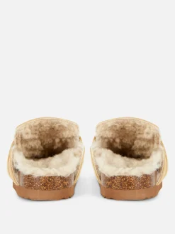 Mujer Primark Zapatillas De Estar En Casa|Zapatillas De Estar En Casa|Pantuflas Tipo Mocasín Con Forro De Pelo Sintético