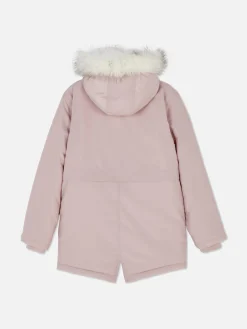 Niños Primark Abrigos Y Chaquetas|Parka De Pelo Sintético Con Capucha