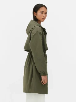 Mujer Primark Abrigos Y Chaquetas|Parka Impermeable Con Cordón De Ajuste