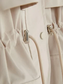 Mujer Primark Abrigos Y Chaquetas|Parka Impermeable Con Cordón De Ajuste