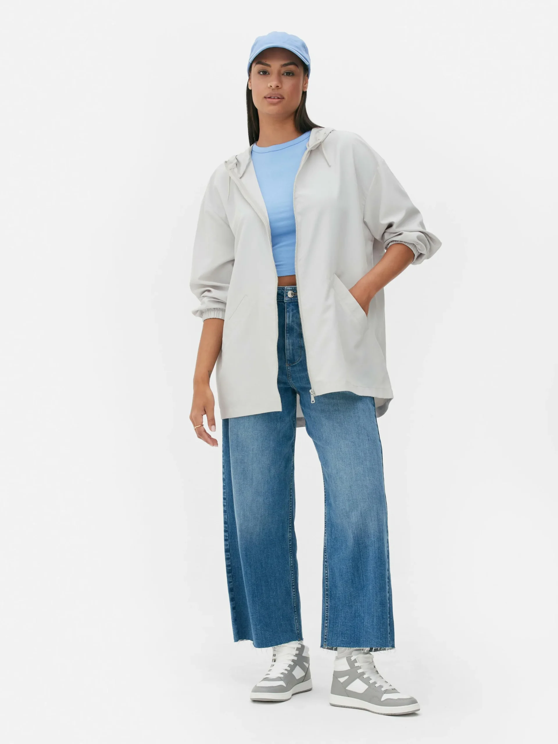 Mujer Primark Abrigos Y Chaquetas|Parka Impermeable Ligera Con Capucha