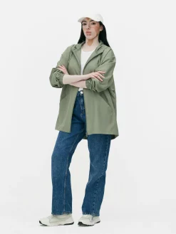 Mujer Primark Abrigos Y Chaquetas|Parka Impermeable Ligera Con Capucha