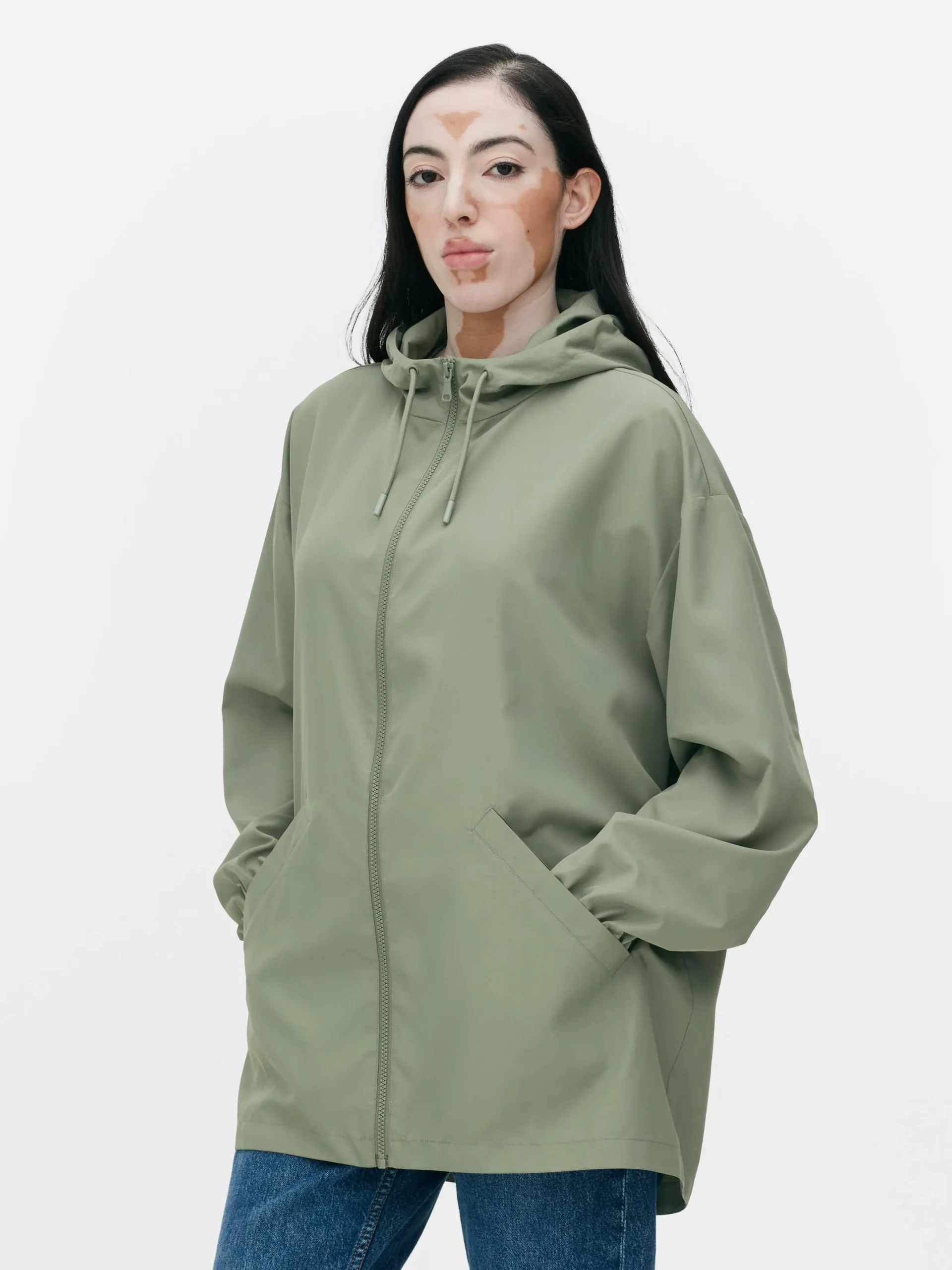 Mujer Primark Abrigos Y Chaquetas|Parka Impermeable Ligera Con Capucha