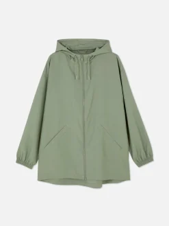 Mujer Primark Abrigos Y Chaquetas|Parka Impermeable Ligera Con Capucha