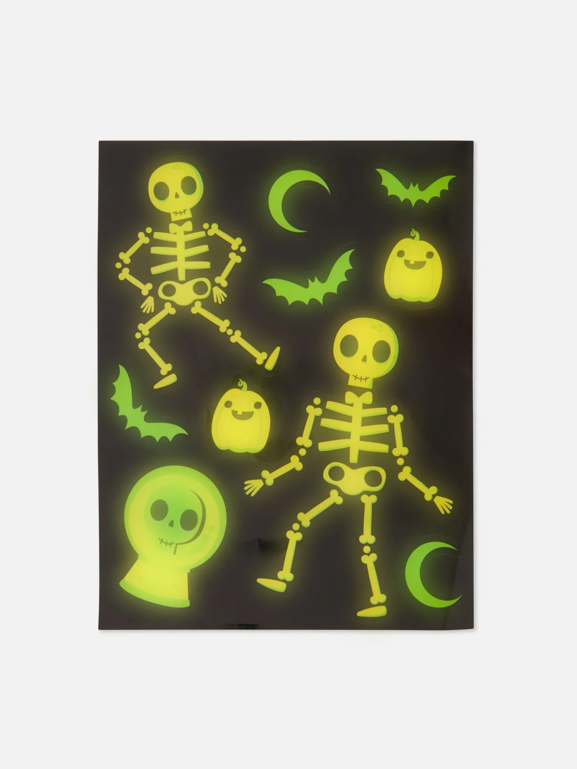 Niños Primark Decoración Y Regalos De Halloween|Manualidades|Pegatinas Fosforescentes De Halloween Para Ventanas