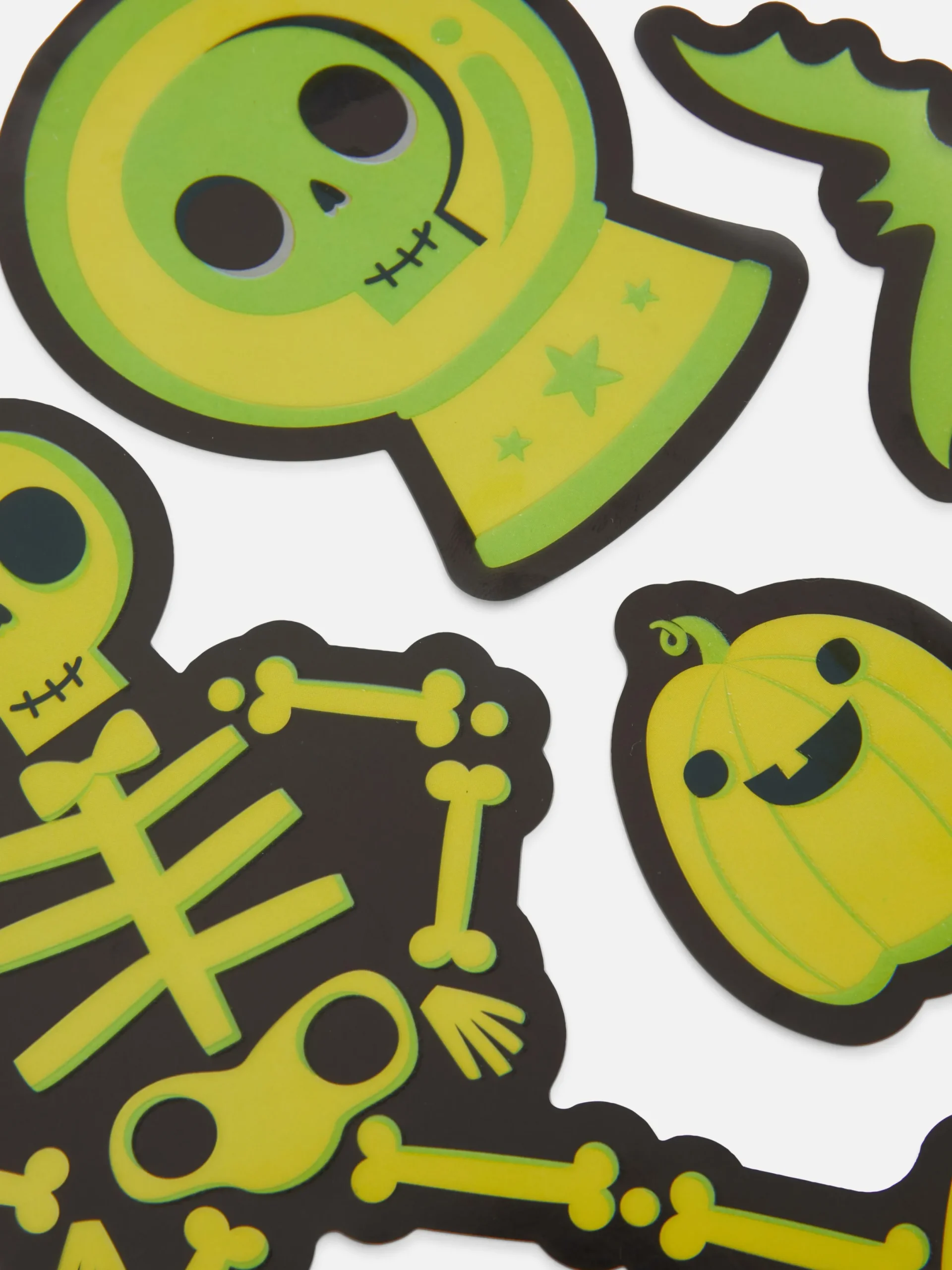 Niños Primark Decoración Y Regalos De Halloween|Manualidades|Pegatinas Fosforescentes De Halloween Para Ventanas