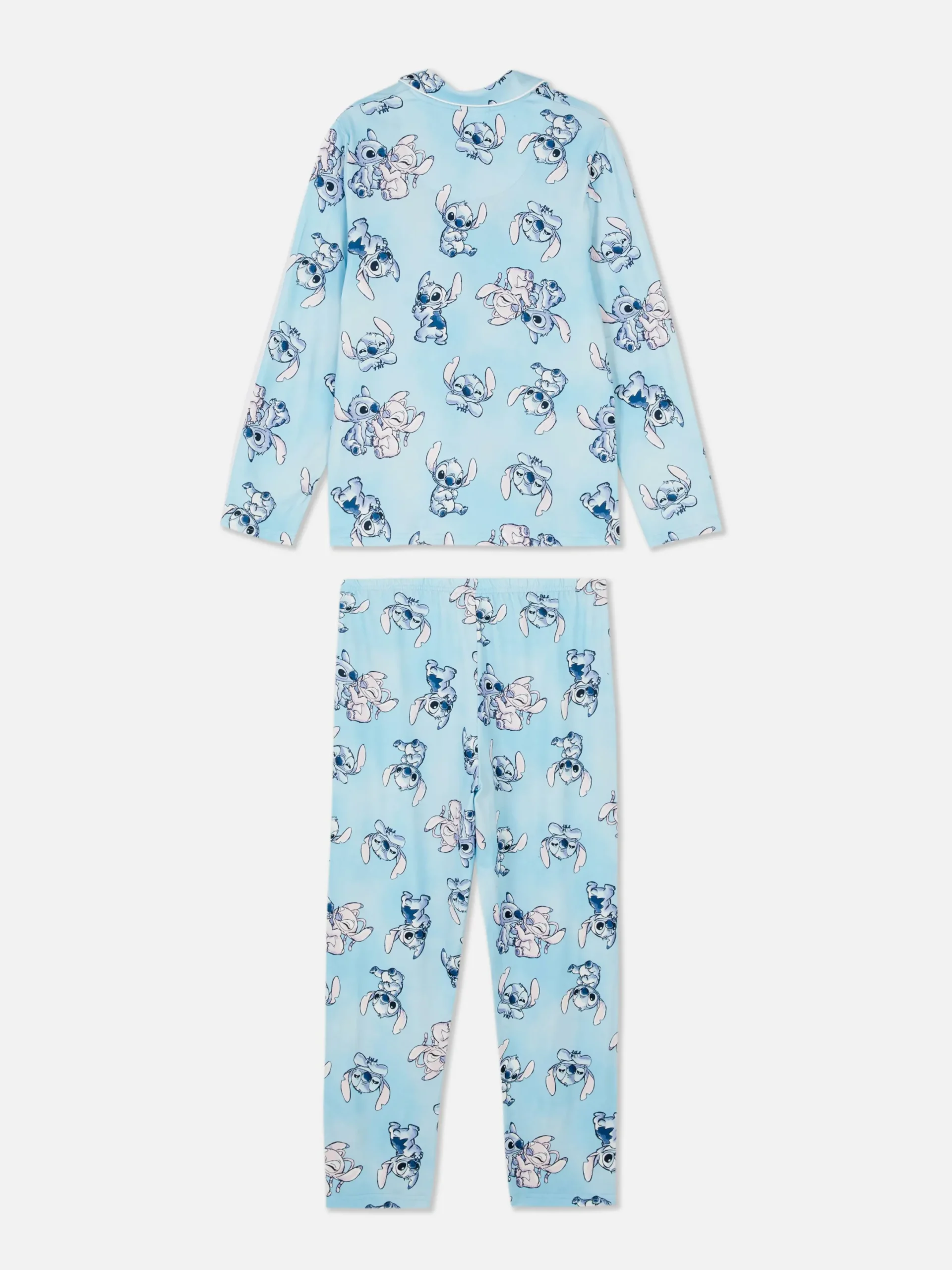 Niños Primark Pijamas Y Ropa Para Dormir|Pijama Con Camisa De Manga Larga De Stitch Y Ángel