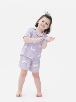 Niños Primark Pijamas Y Ropa Para Dormir|Pijama Con Camisa Y Pantalón Corto De Unicornios