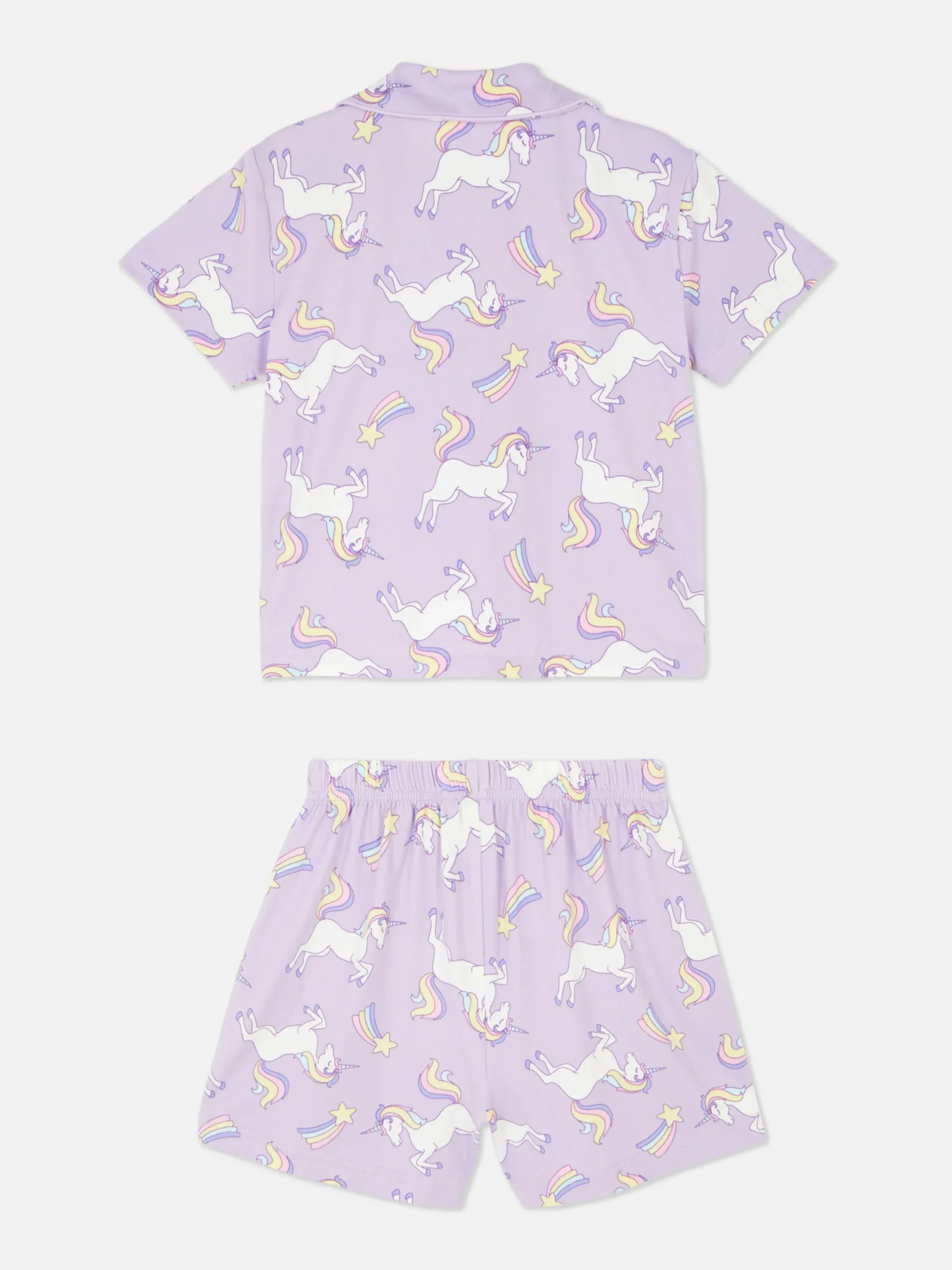 Niños Primark Pijamas Y Ropa Para Dormir|Pijama Con Camisa Y Pantalón Corto De Unicornios