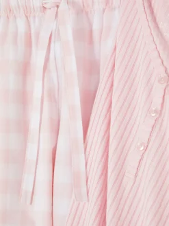 Mujer Primark Sets De Pijamas|Pijama Con Camiseta De Cuello Henley Y Pantalones