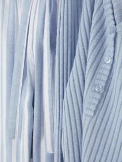 Mujer Primark Sets De Pijamas|Pijama Con Camiseta De Cuello Henley Y Pantalones