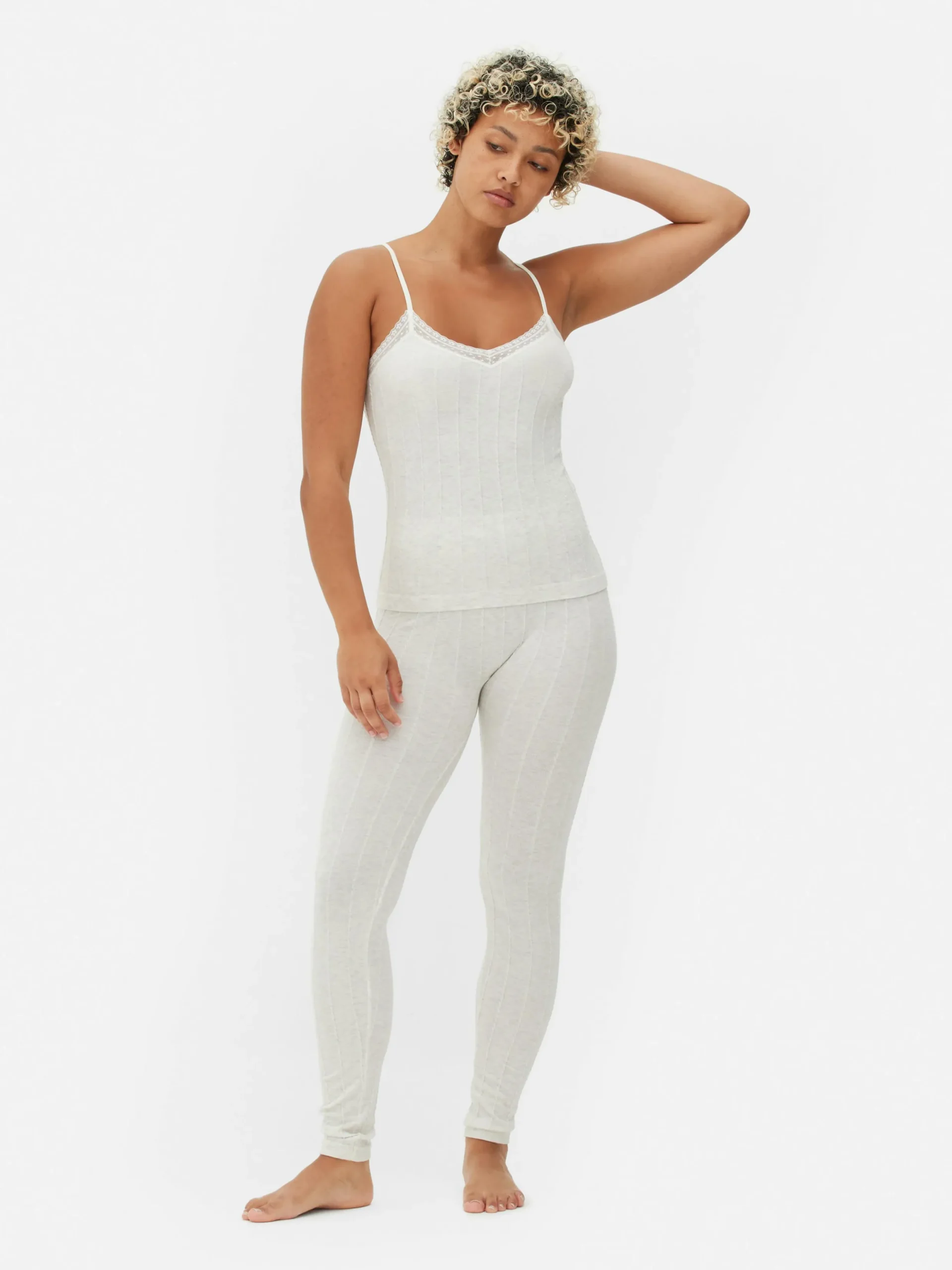 Mujer Primark Sets De Pijamas|Pijama Con Camiseta De Tirantes Y Leggings