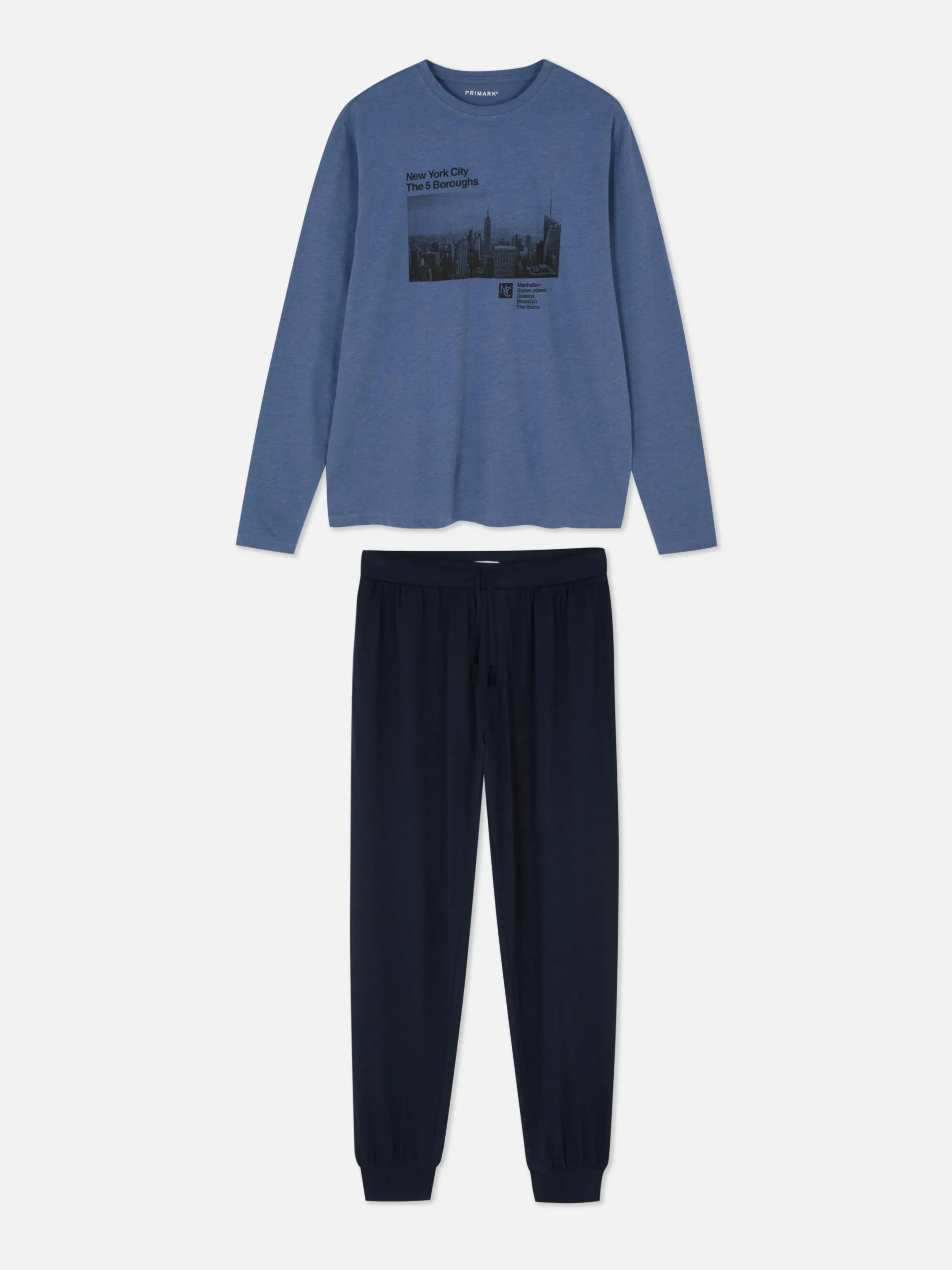 Hombre Primark Pijama|Pijama Con Estampado «Places Of The World»