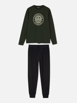 Hombre Primark Pijama|Pijama Con Estampado «Places Of The World»