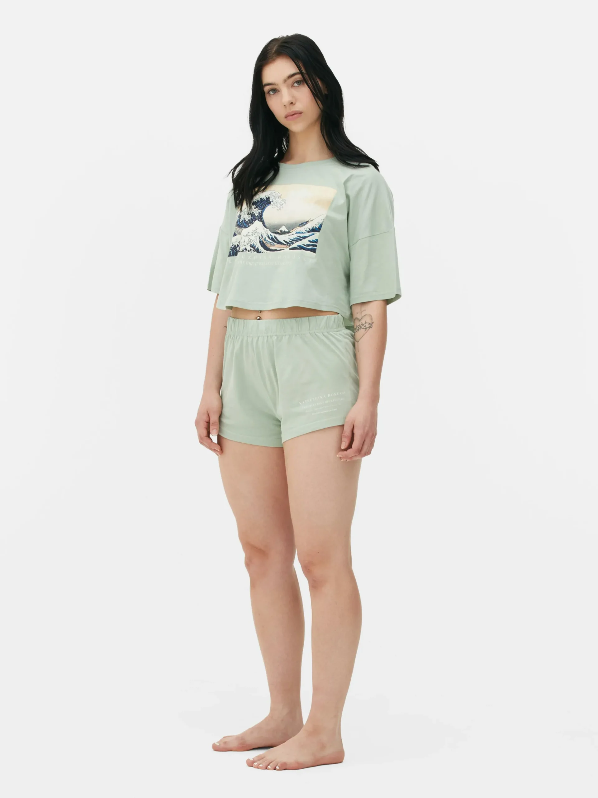 Mujer Primark Sets De Pijamas|Pijama Corto De Hokusai