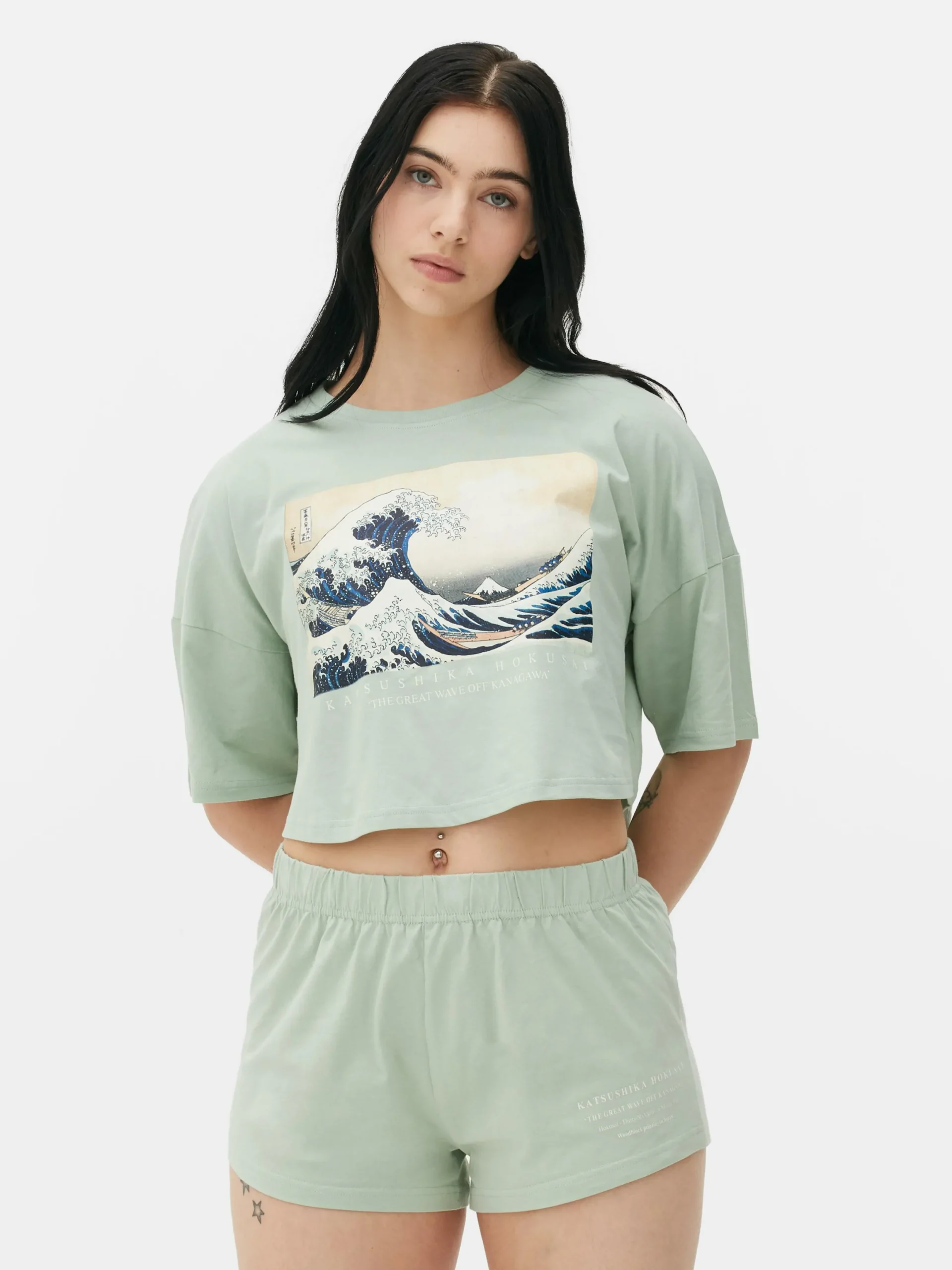 Mujer Primark Sets De Pijamas|Pijama Corto De Hokusai