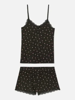 Mujer Primark Sets De Pijamas|Pijama Corto De Tirantes Con Ribetes De Encaje