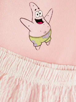 Mujer Primark Sets De Pijamas|Pijama Corto Sin Mangas De Bob Esponja Para Mujer