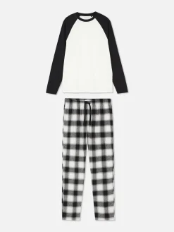 Hombre Primark Pijama|Pijama De Algodón Cepillado A Cuadros