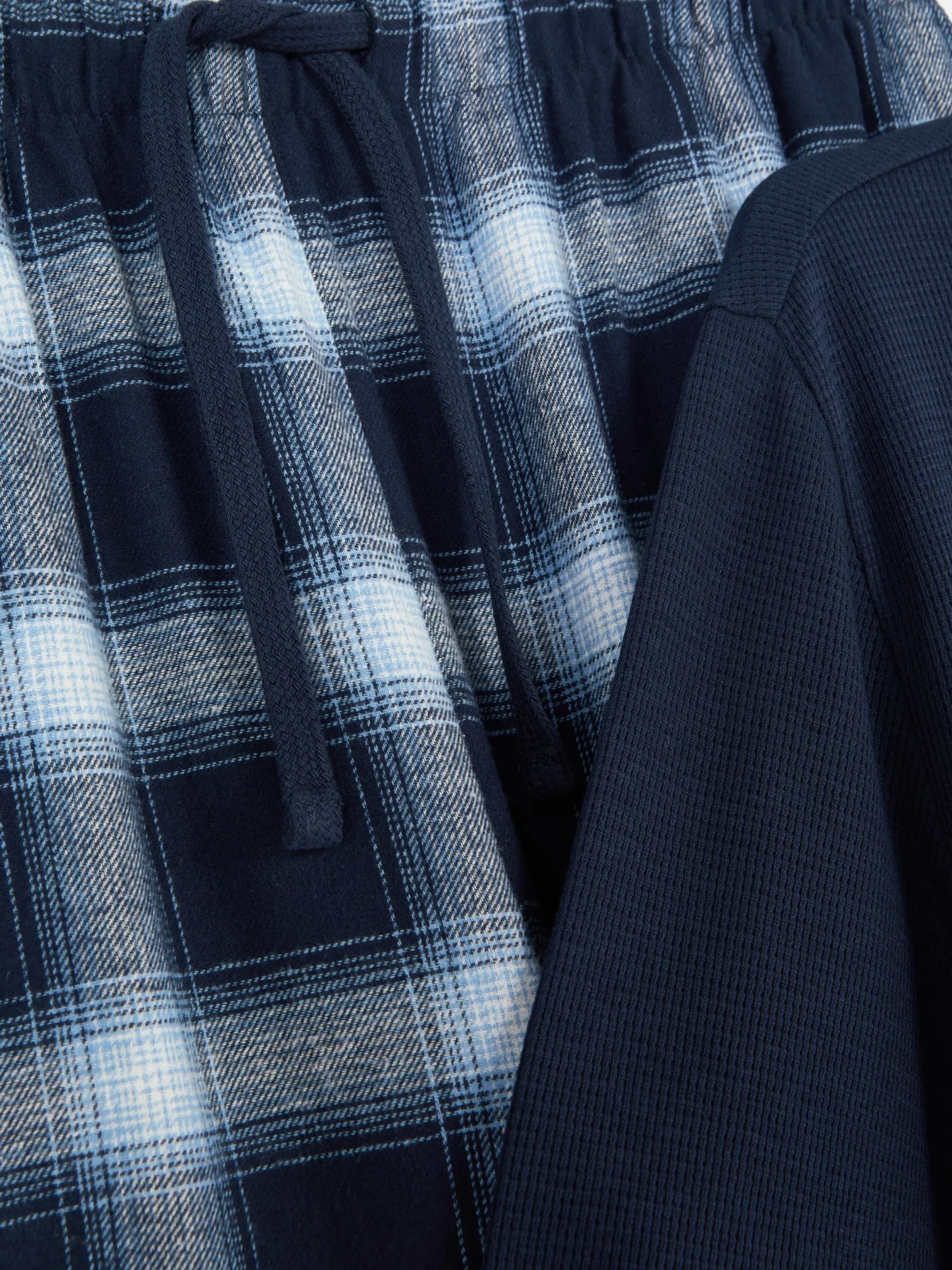 Hombre Primark Pijama|Pijama De Algodón Cepillado Con Estampado A Cuadros