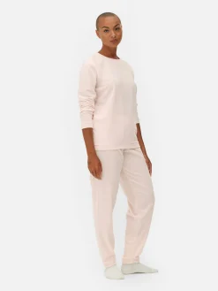 Mujer Primark Sets De Pijamas|Pijama De Manga Larga De Microfelpa