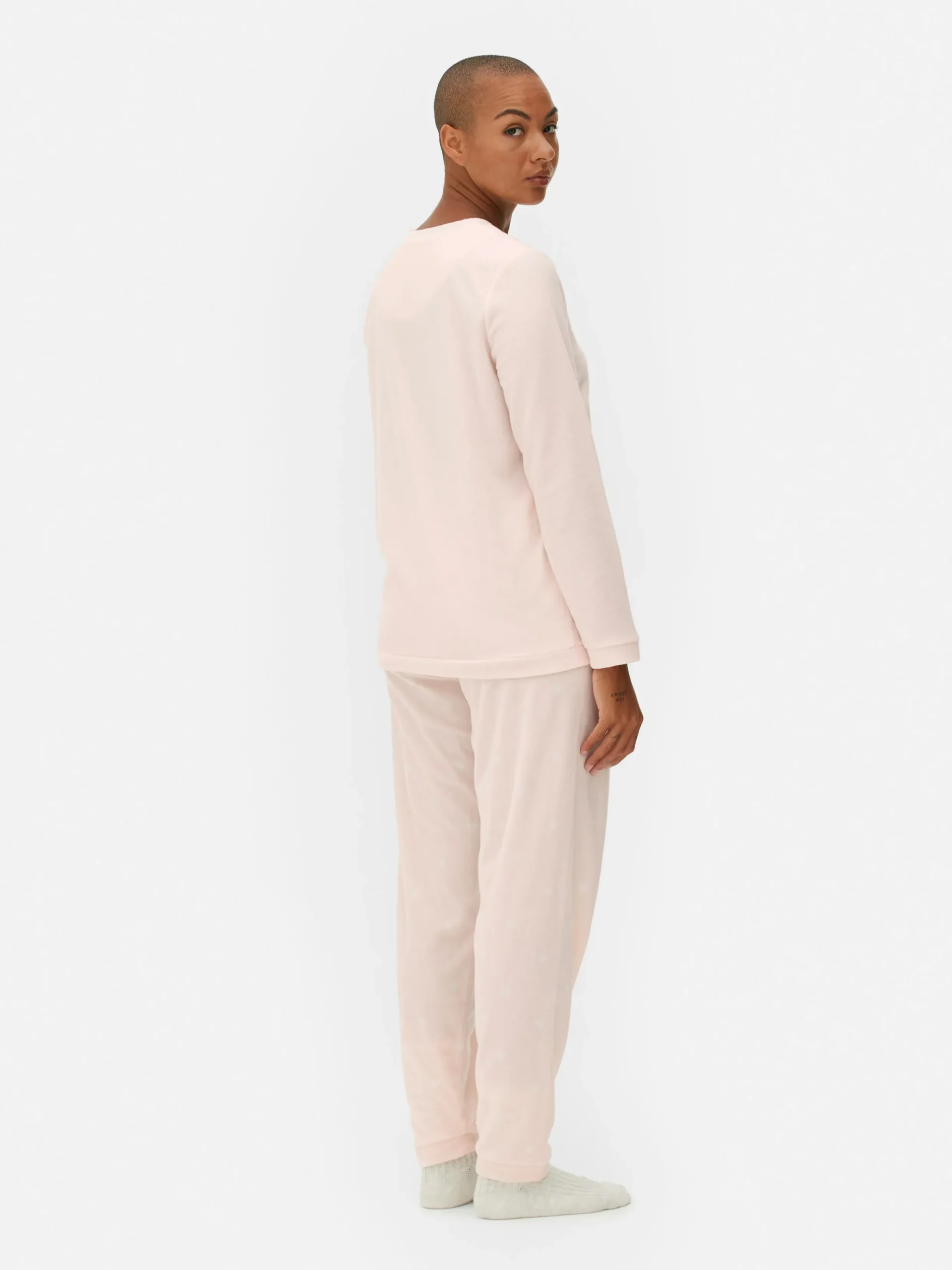 Mujer Primark Sets De Pijamas|Pijama De Manga Larga De Microfelpa