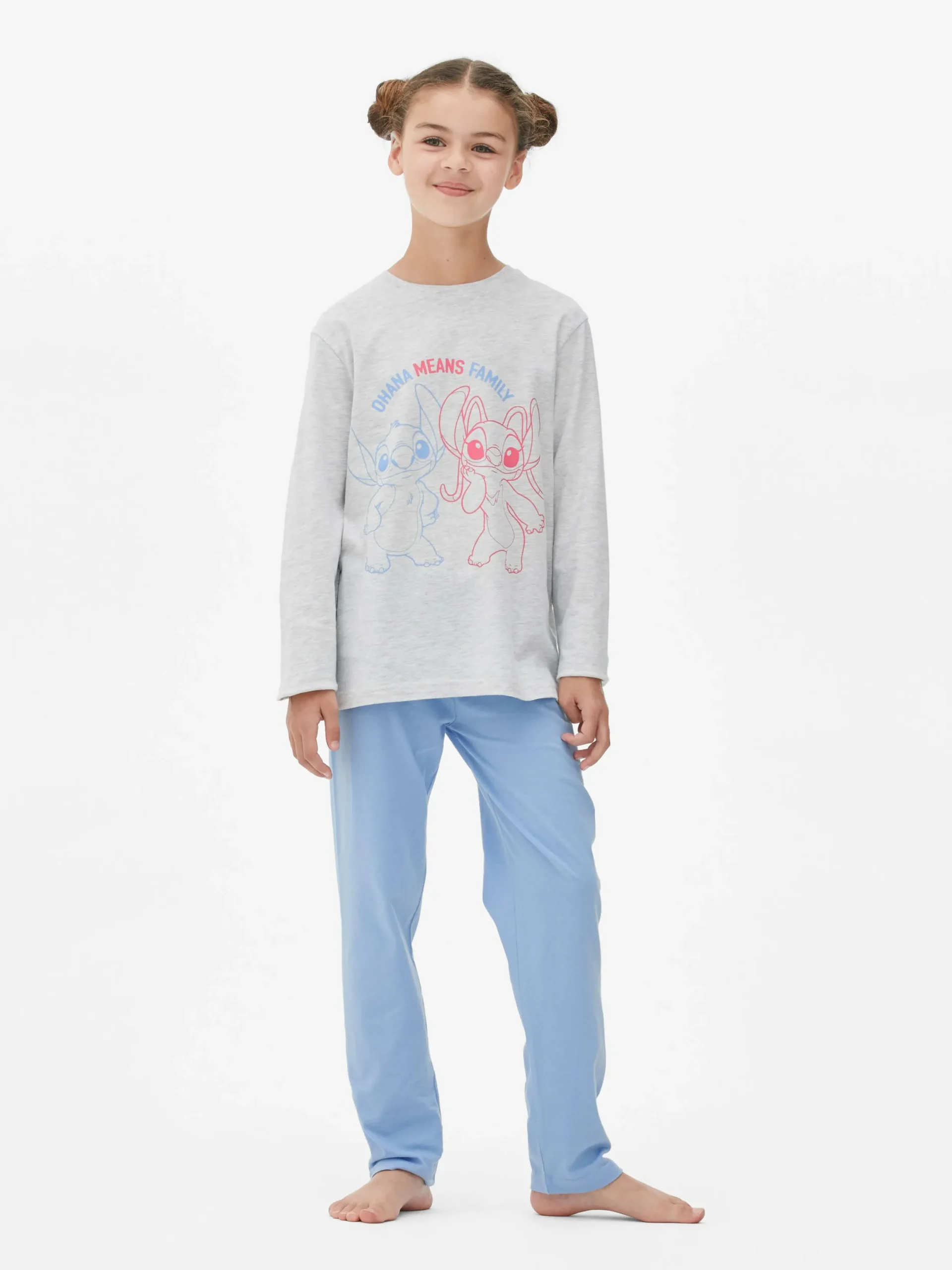 Niños Primark Pijamas Y Ropa Para Dormir|Pijama De Manga Larga De Stitch De Disney