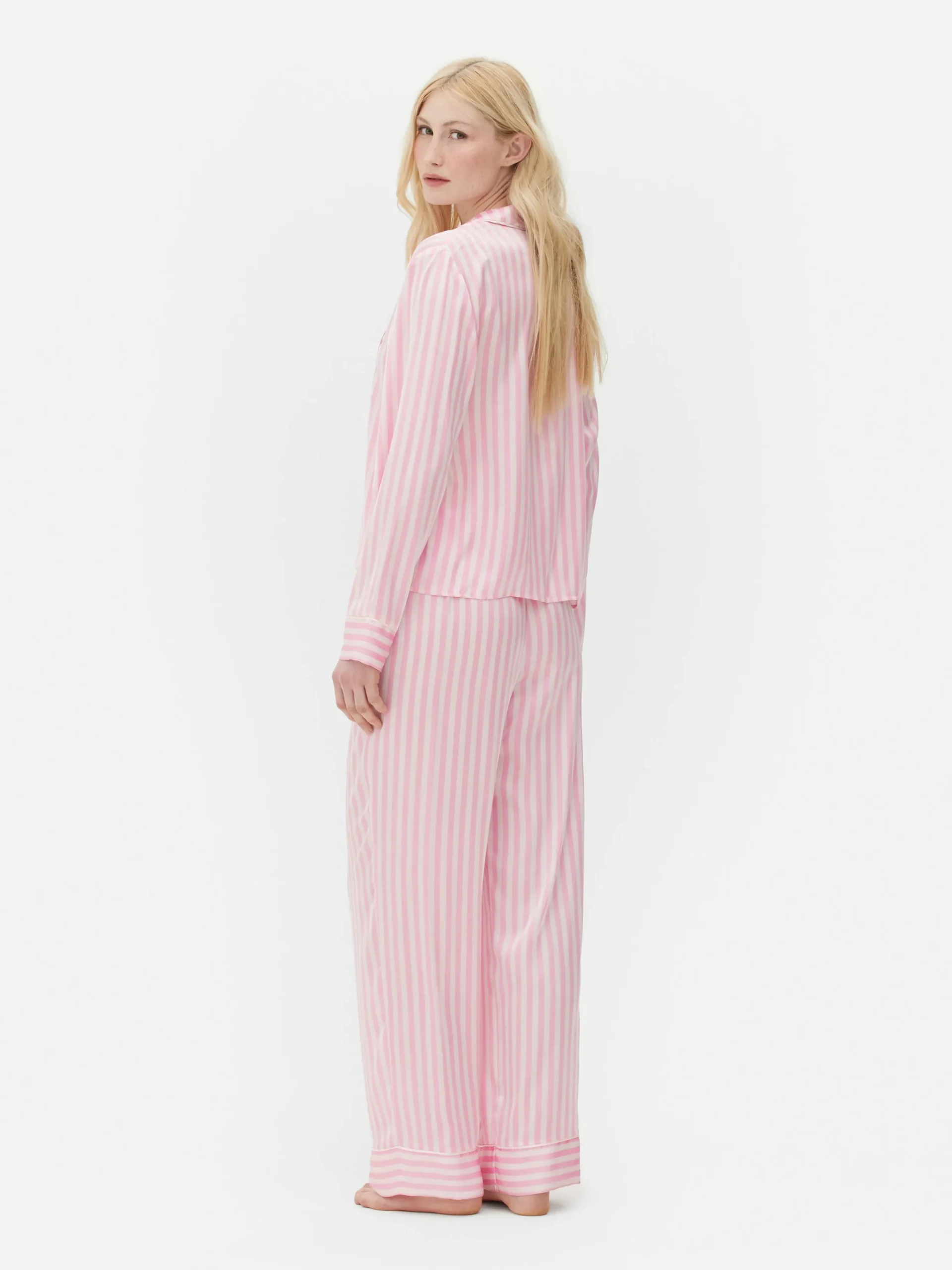 Mujer Primark Sets De Pijamas|Pijama De Satén De Manga Larga