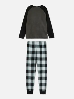 Niños Primark Pijamas Y Ropa Para Dormir|Pijama De Velvetón A Cuadros