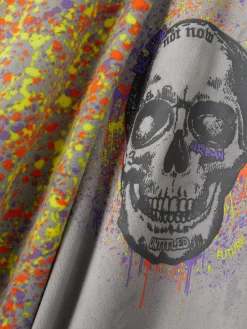Niños Primark Pijamas Y Ropa Para Dormir|Pijama De Velvetón Con Calavera Y Pintura
