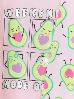 Niños Primark Pijamas Y Ropa Para Dormir|Pijama De Velvetón Con Estampado De Aguacate