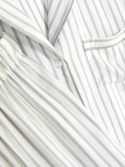 Mujer Primark Sets De Pijamas|Pijama Largo A Rayas De Corte Boyfriend