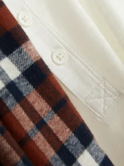 Hombre Primark Pijama|Pijama Largo Con Acabado Cepillado