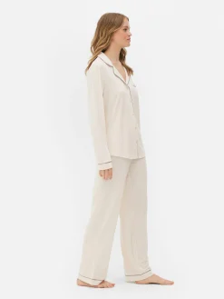 Mujer Primark Sets De Pijamas|Pijama Largo De Corte Boyfriend