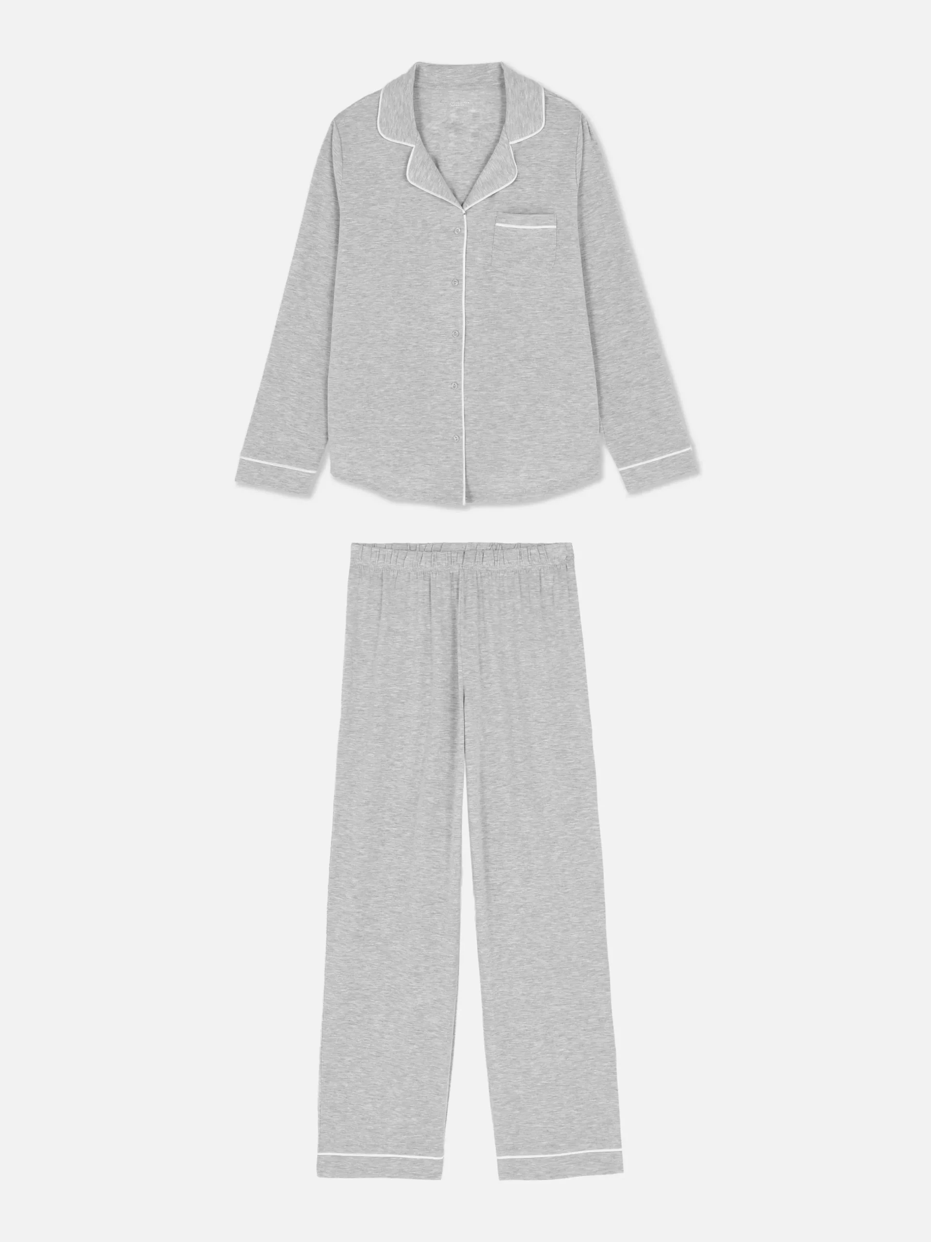 Mujer Primark Sets De Pijamas|Pijama Largo De Corte Boyfriend
