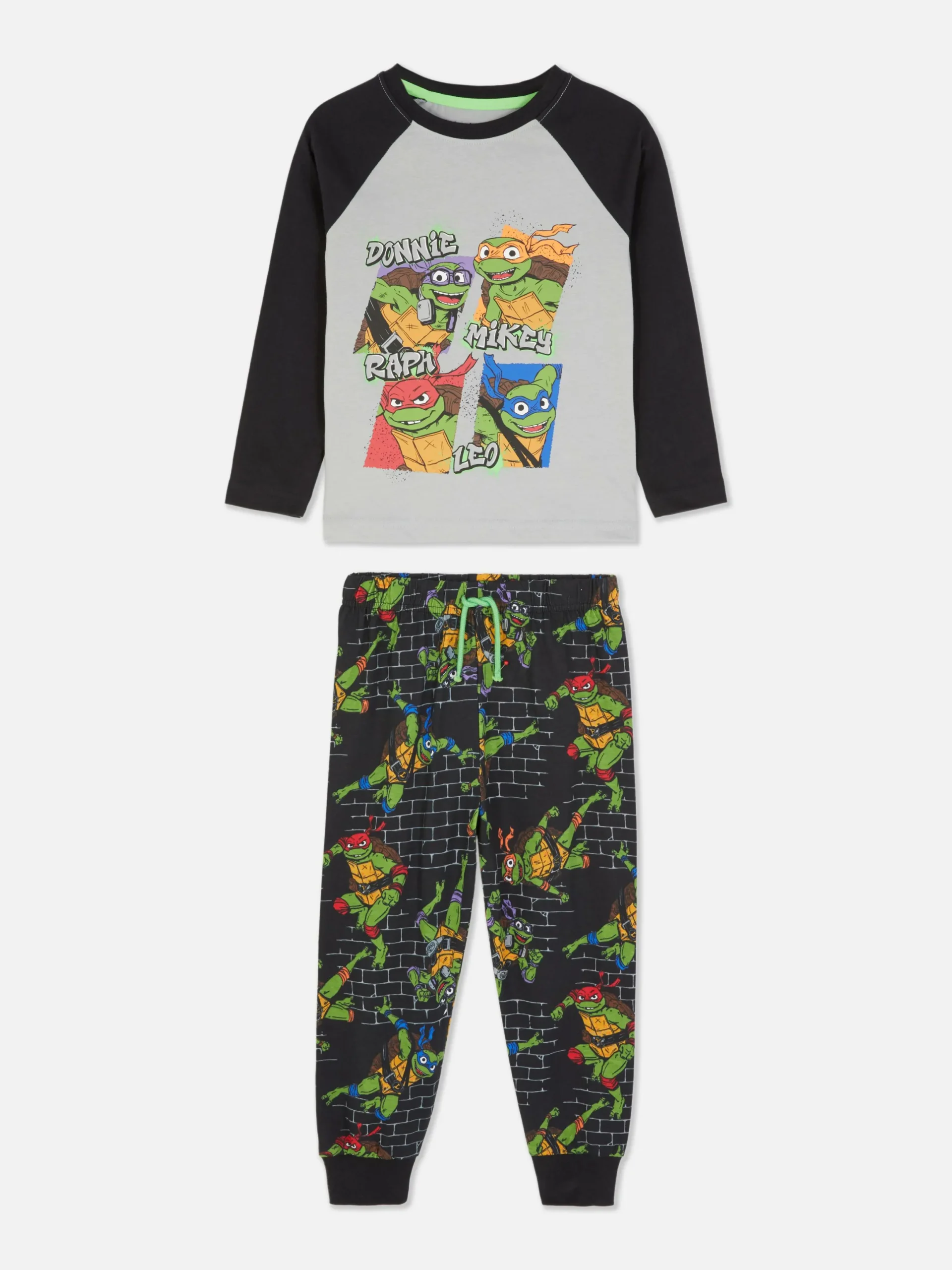 Niños Primark Pijamas Y Ropa Para Dormir|Pijama Largo De Las Tortugas Ninja