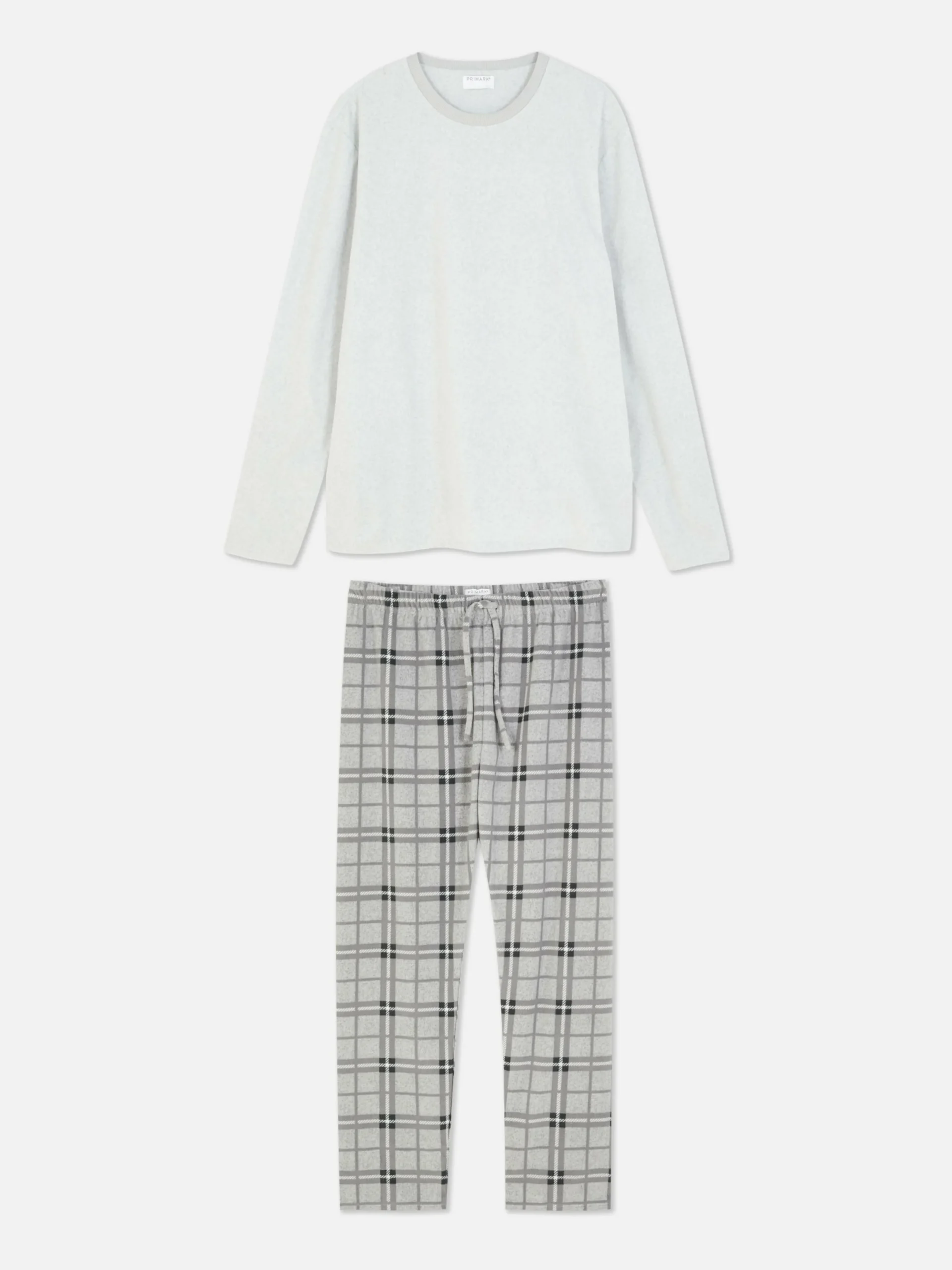 Hombre Primark Pijama|Pijama Largo Suave De Cuadros