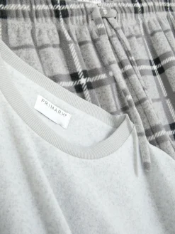 Hombre Primark Pijama|Pijama Largo Suave De Cuadros