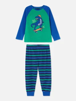 Niños Primark Pijamas Y Ropa Para Dormir|Pijama Polar Con Estampado De Dinosaurios
