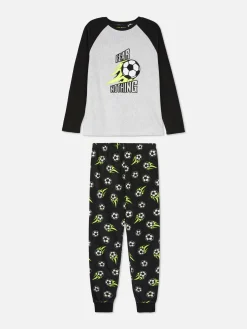 Niños Primark Pijamas Y Ropa Para Dormir|Pijama Polar Con Motivos De Fútbol