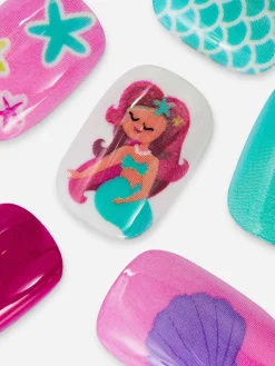 Primark Uñas Postizas|Pintalabios Mate Miniuñas Postizas A Presión Con Sirenas