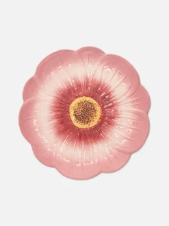 Primark Menaje|Platos, Fuentes Y Boles|Plato Auxiliar Con Textura Y Forma De Flor