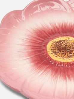 Primark Menaje|Platos, Fuentes Y Boles|Plato Auxiliar Con Textura Y Forma De Flor