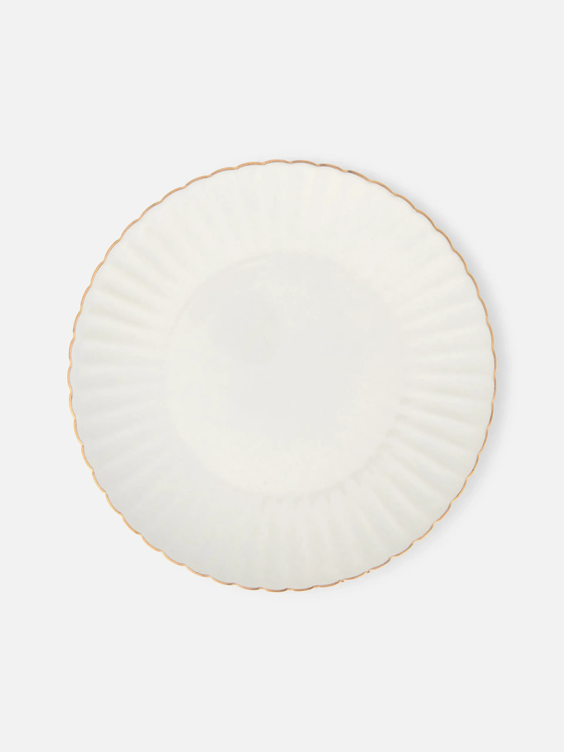 Primark Platos, Fuentes Y Boles|Menaje|Plato Auxiliar Festoneado Con Detalle Dorado