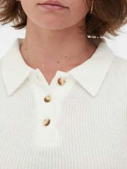 Mujer Primark Tops Y Camisetas|Polo Acanalado De Manga Larga De Rita Ora