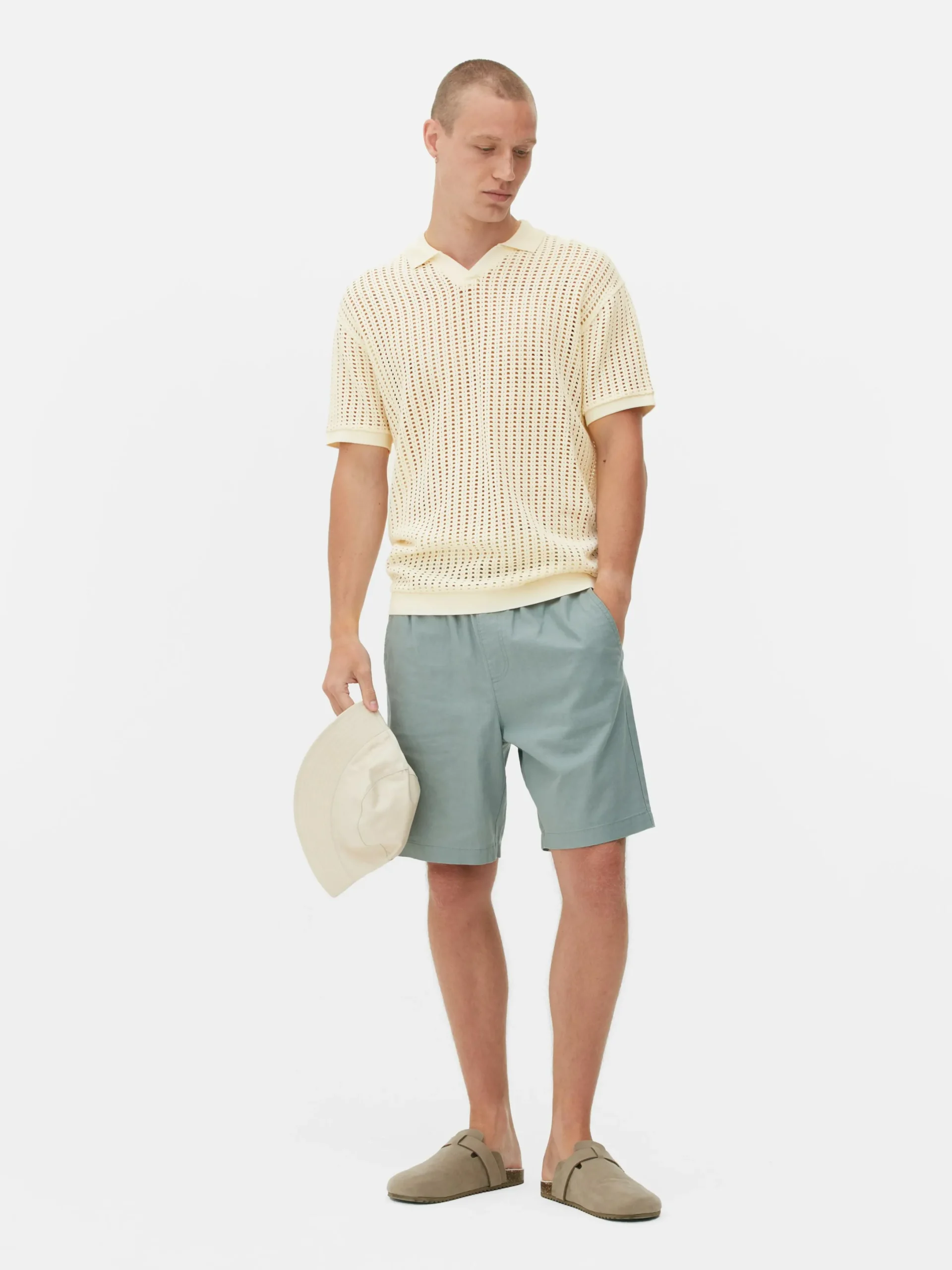 Hombre Primark Tops Y Camisetas|Polo De Crochet Calado