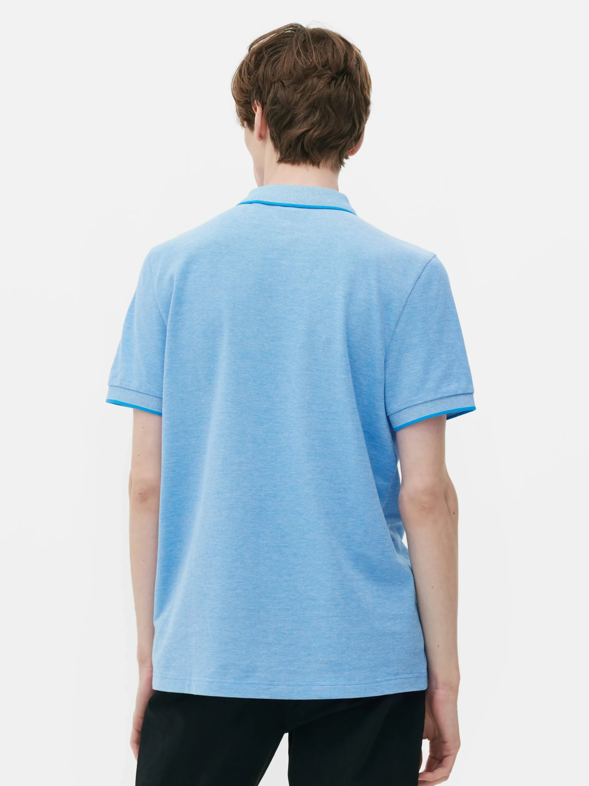 Hombre Primark Tops Y Camisetas|Polo De Punto Ojo De Perdiz