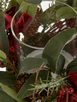 Primark Decoracion De Hogar|Portavelas Navideño Con Bayas Sintéticas